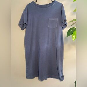 Blue tshirt dress